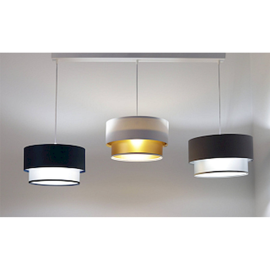 Suspension rectangulaire en PVC effet satiné Duo ellegant