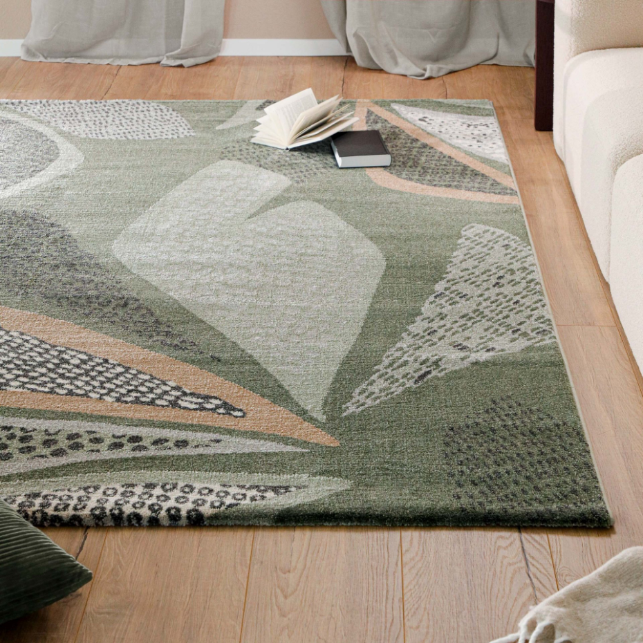 Tapis design motif végétal ,  Hazel