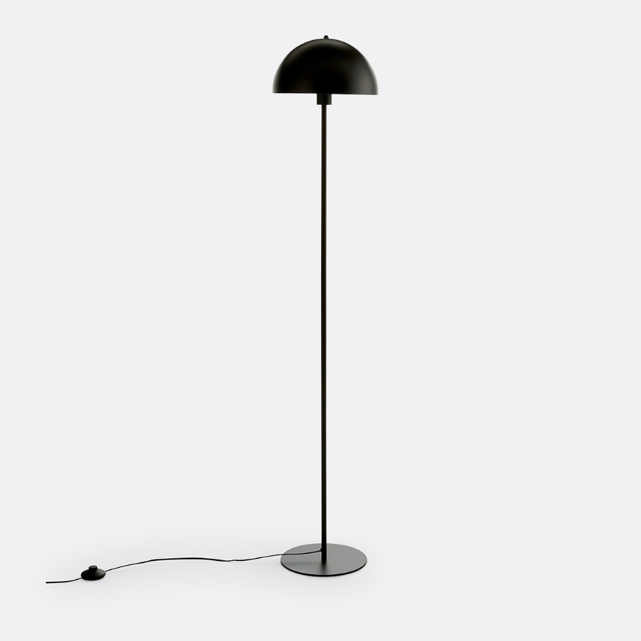 Lampadaire champignon, en métal fer laitonné, Capi