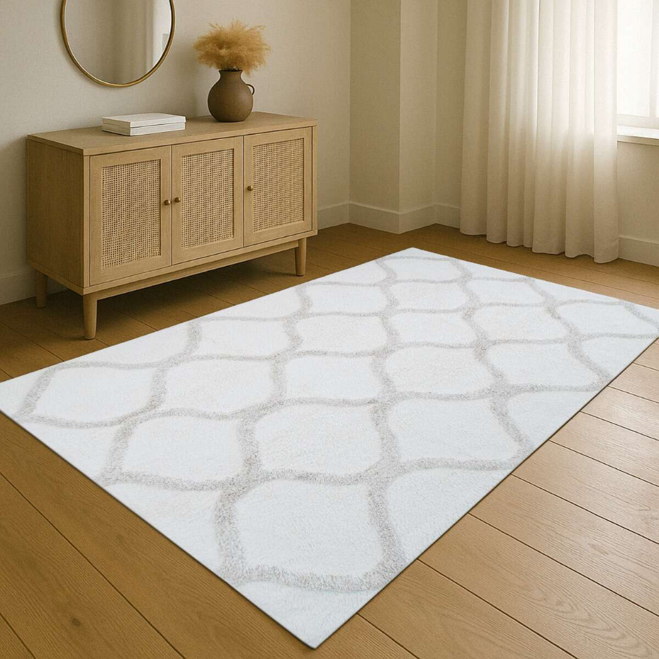 Tapis salon lavable berbère en coton ATLAS - style bohème