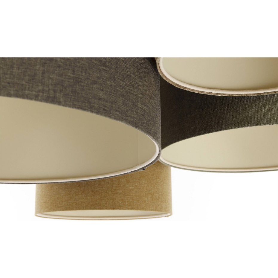 Plafonnier rond en tissu pour salon ou chambre Boho Elegant