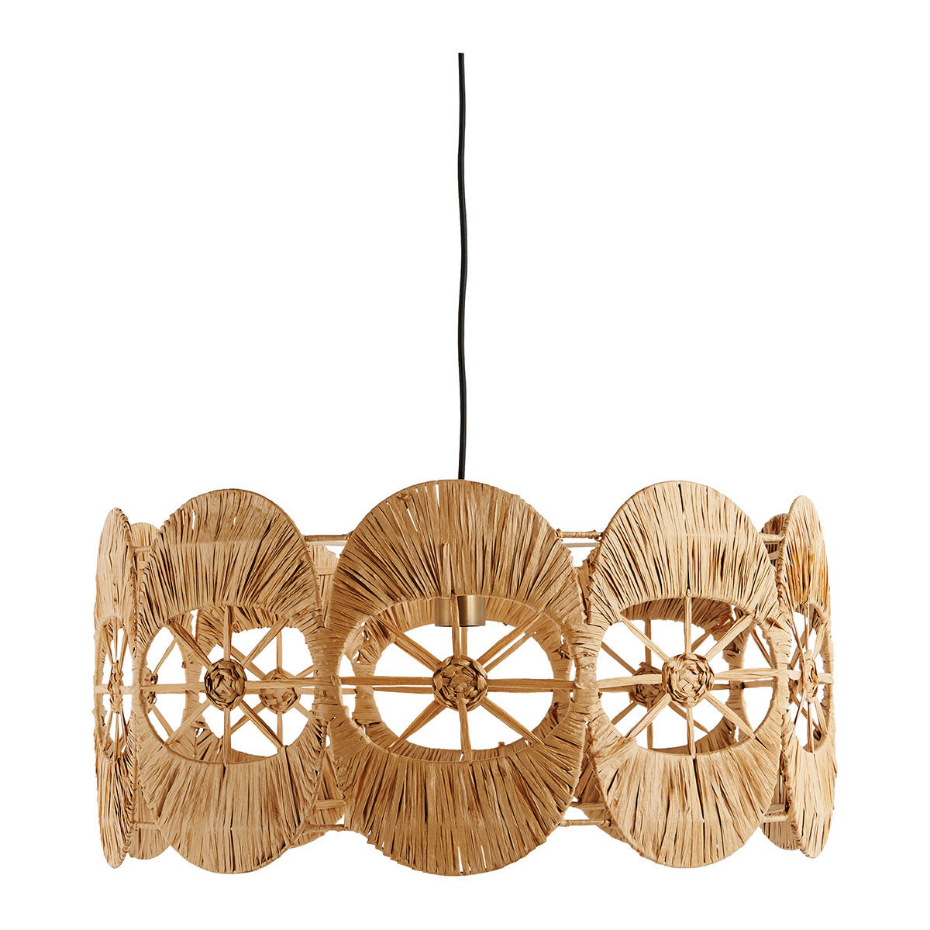 Suspension raphia naturel dia 60x30