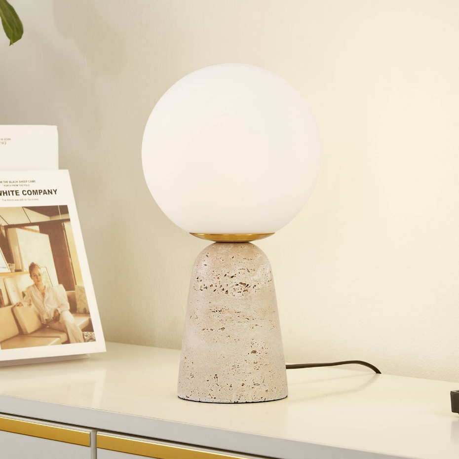 Lampe à poser en pierre moderne, Kirstan