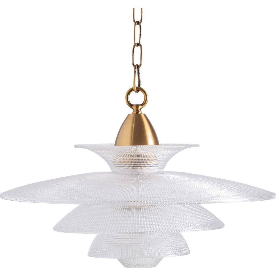 Lustre style art déco en cristal fumé transparent