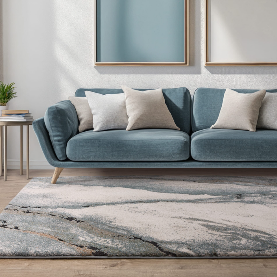 Tapis salon et chambre tissé plat HAVEN