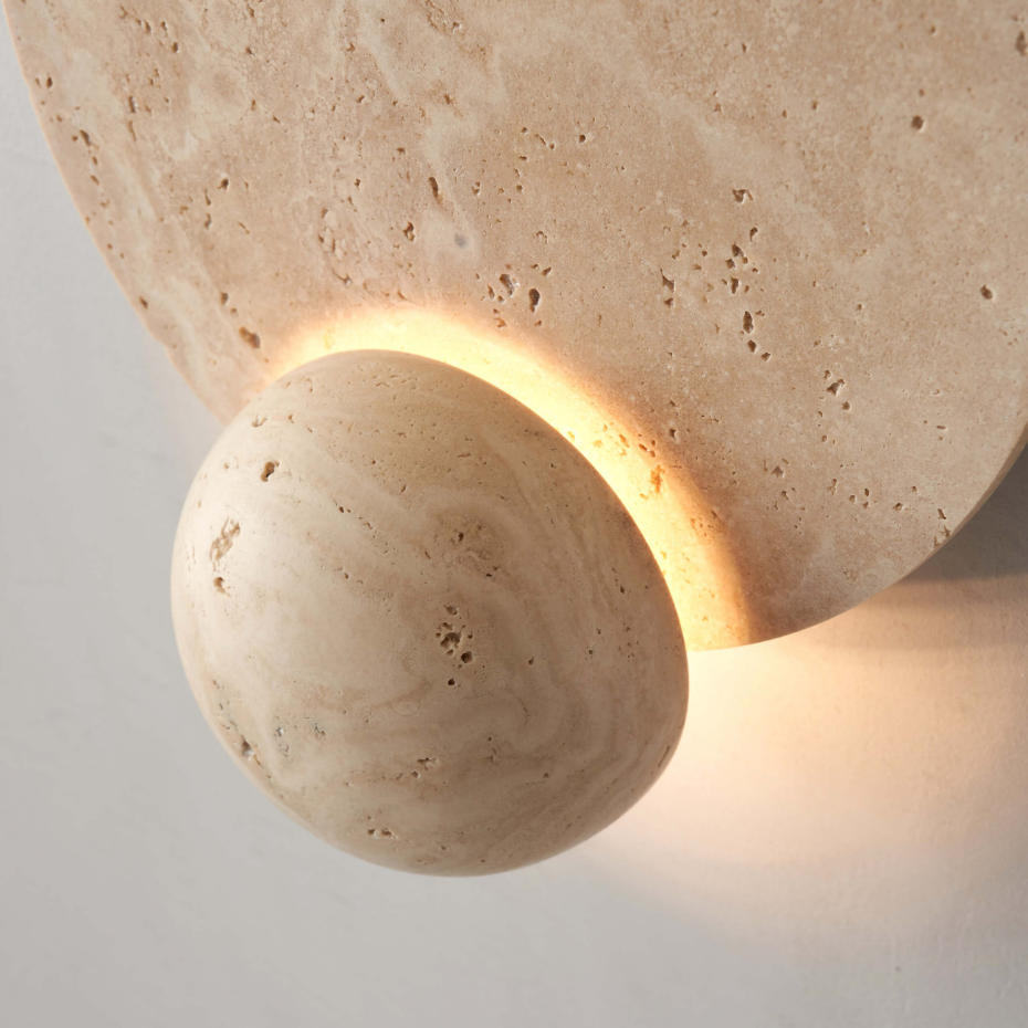 Applique à LED en travertin - ORSOLA