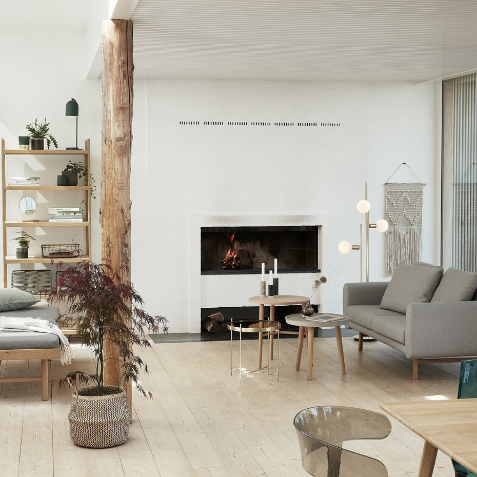 Lampe sur pied en verre et fer BALANCE