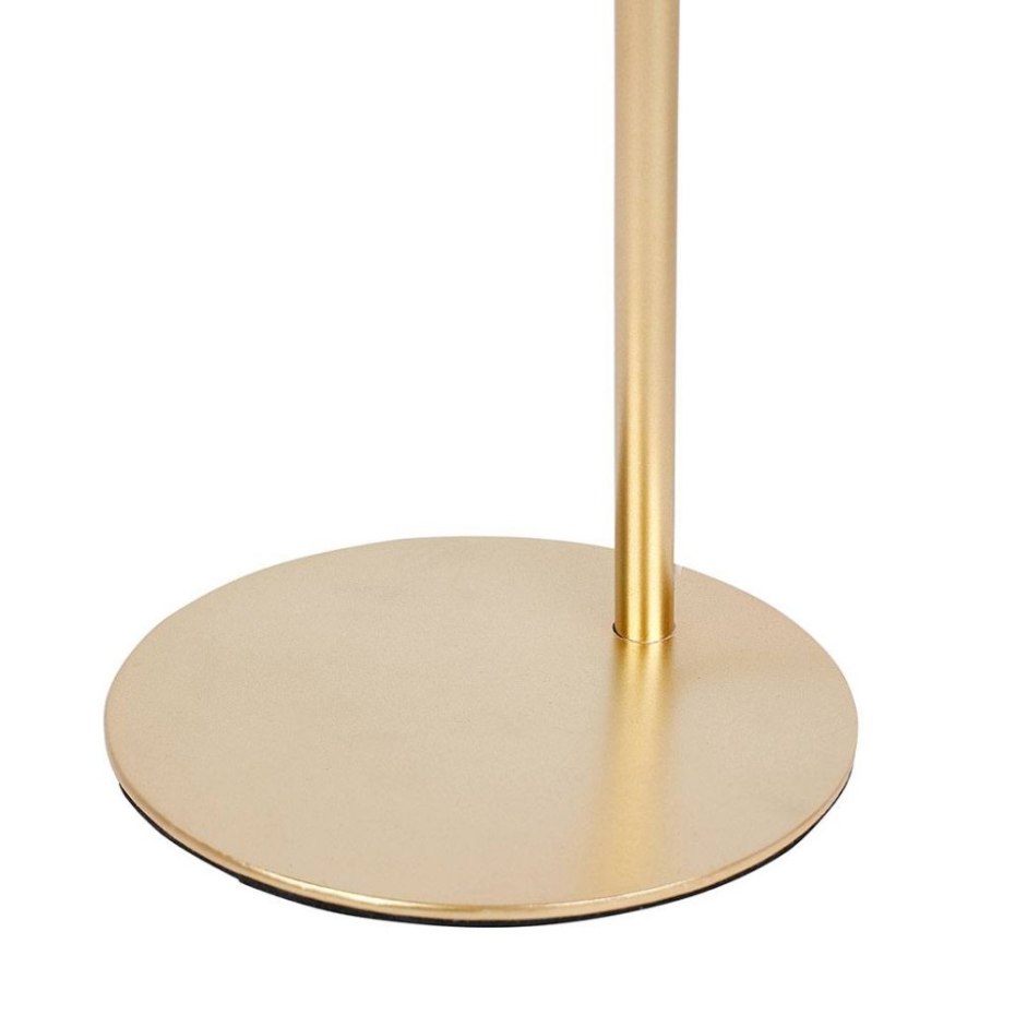 Lampe Métal Dorée Avec Abat-jour Bambou