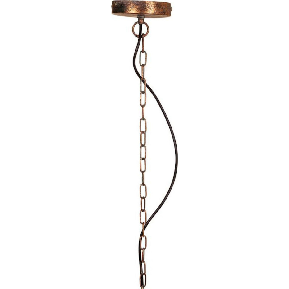Suspension en fer effet dentelle organique