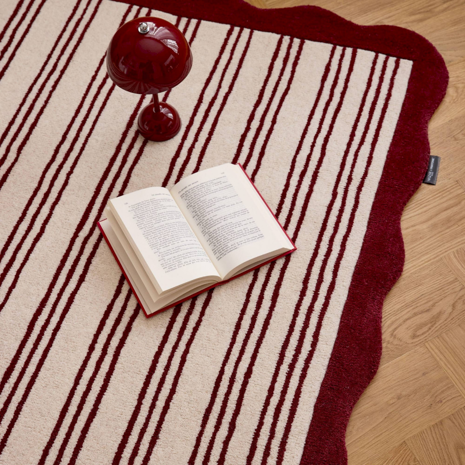 Tapis en laine et coton rectangulaire  d'orage