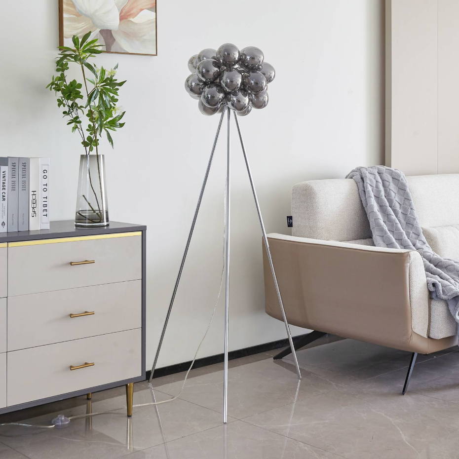 Lampadaire en verre design, Diborah