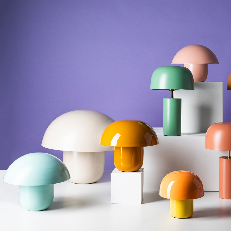 Lampe champignon en acier, MUSHROOM
