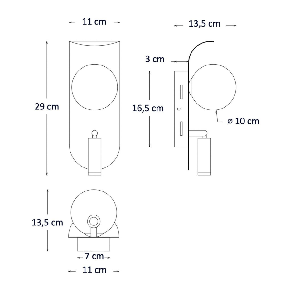 Applique liseuse double fonction - MATALIA