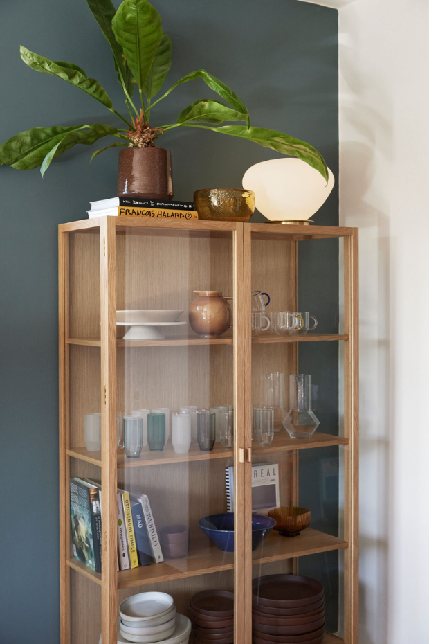 Lampe de table en fer et verre BEAN