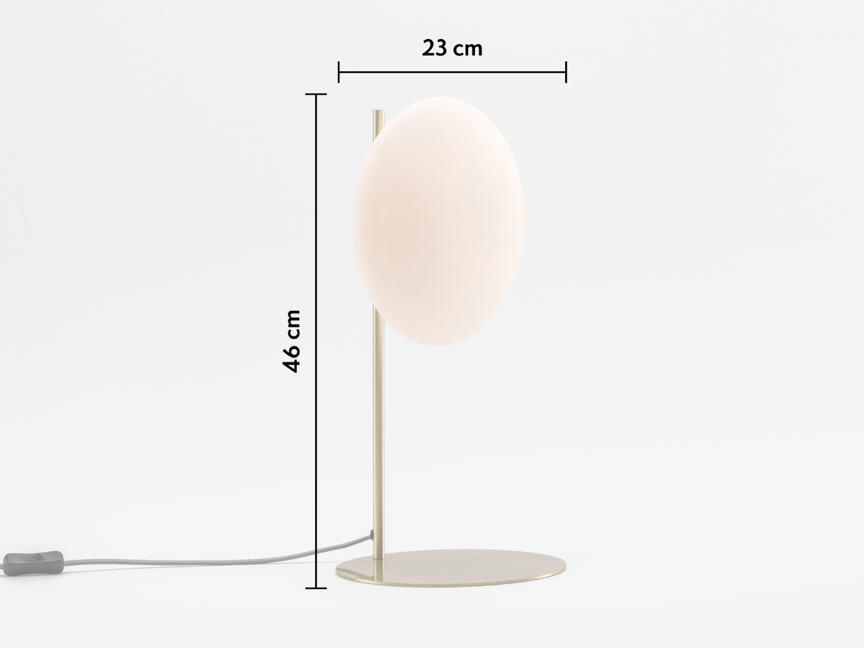 Lampe de table en tissu doux