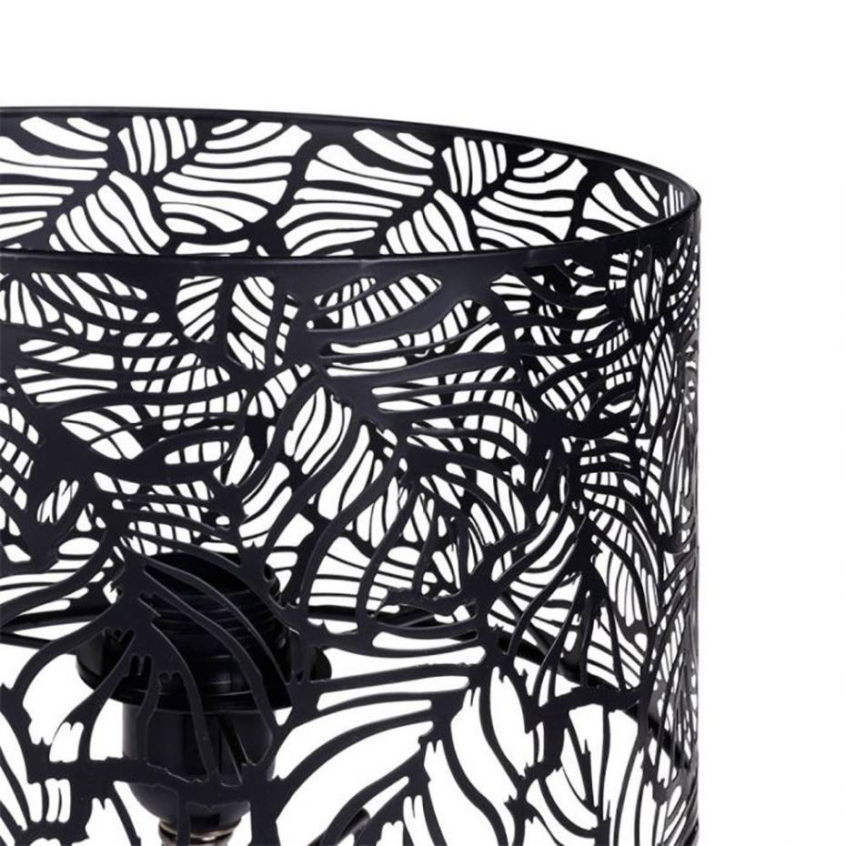 Lampe Métal Ajouré Calathéa Noir