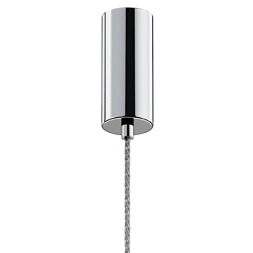 Suspension design à LED, abat-jour en verre SOLANA