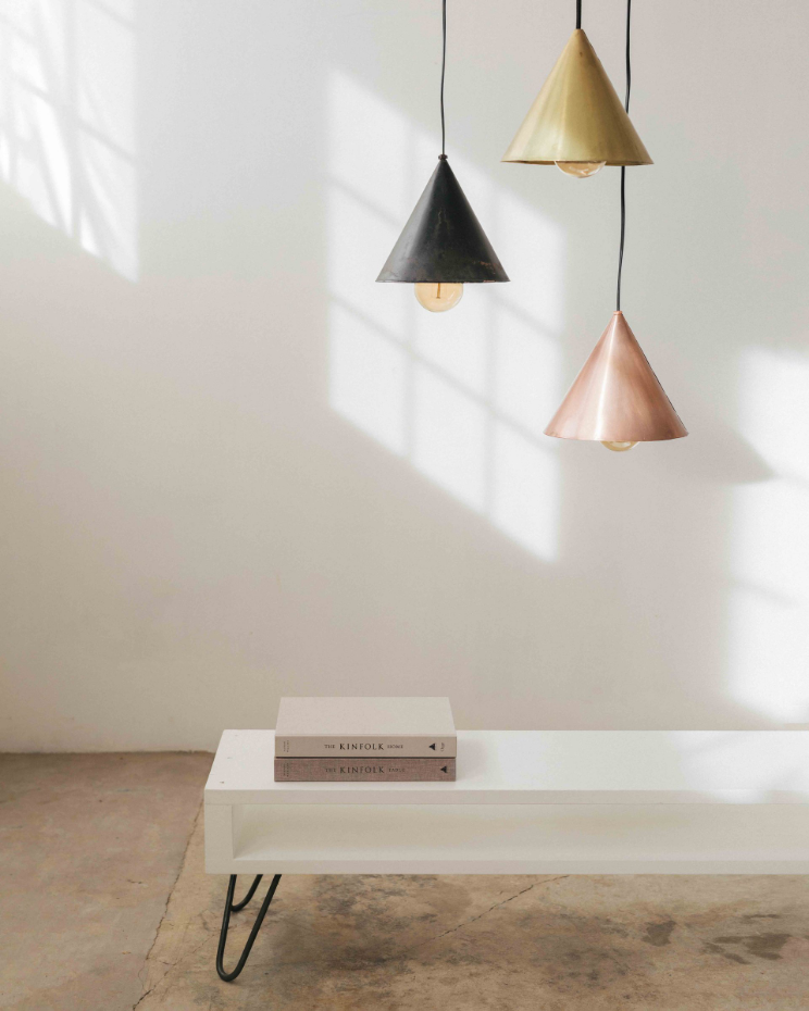 Lampe suspendue avec écran en fer - REMEI