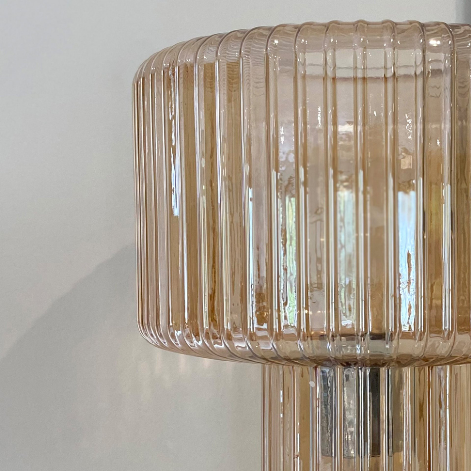Lampe en verre cannelé - VERRA