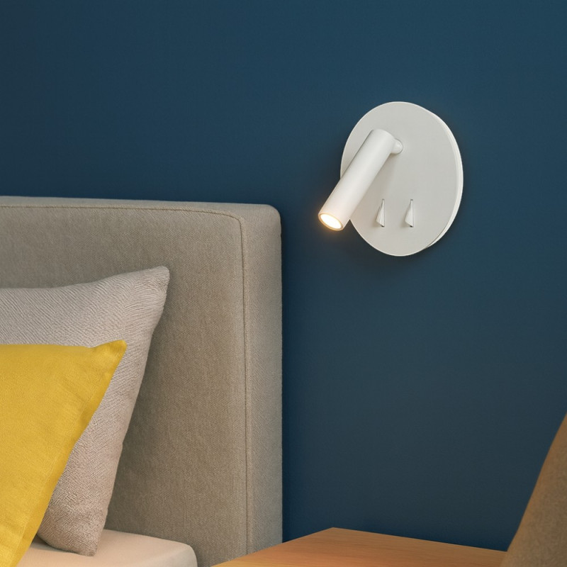 Applique led Tête De Lit blanc mat Cayman