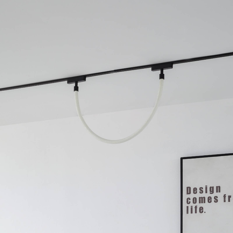 Plafonnier en textile moderneLED, Lumaro 48V