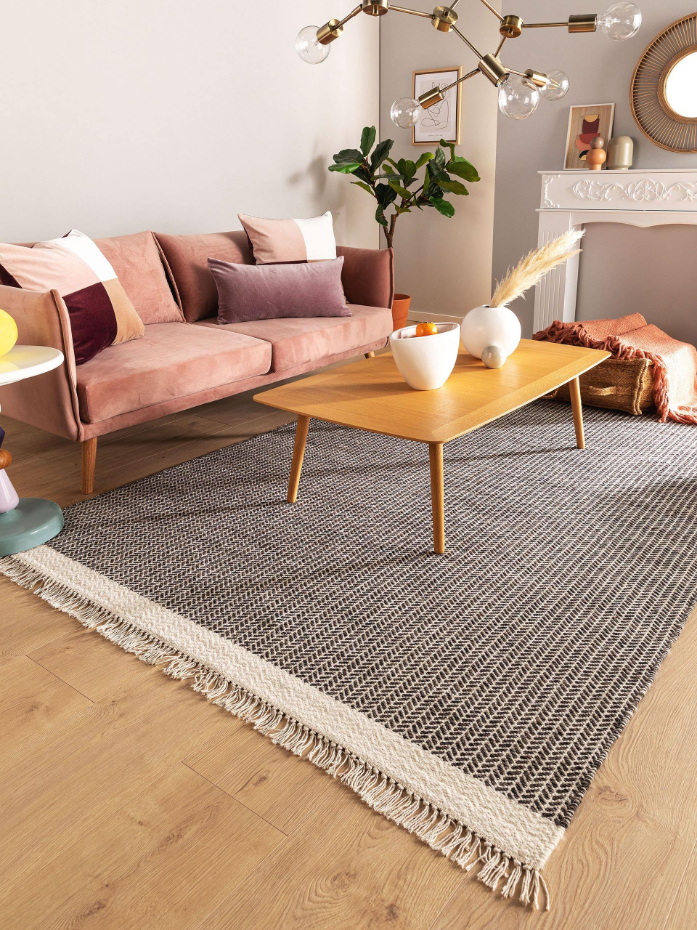 Tapis de laine tissé main KIM