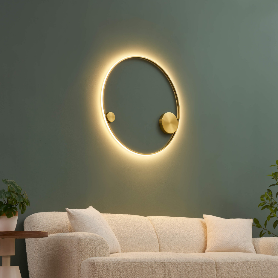 Éclairage LED circulaire doré - CEIRA