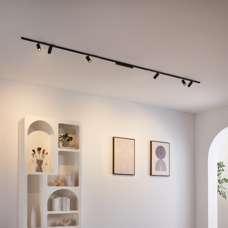 Kit 3 rails + 6 spots LED orientables - LYNE