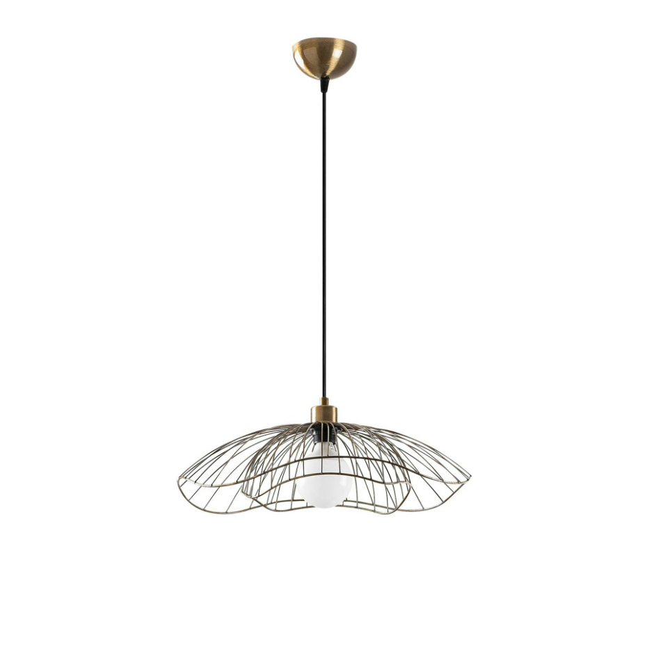 Suspension métal double fleur SINOP
