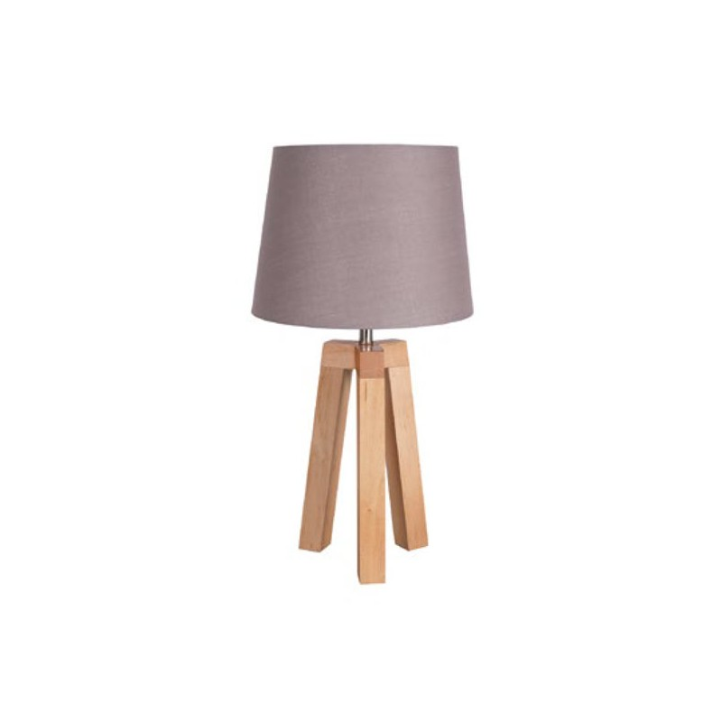 Lampe Trépied Stockholm Abat Jour Gris