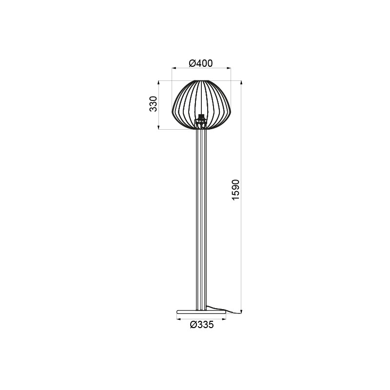 Lampadaire acier BELOUNE