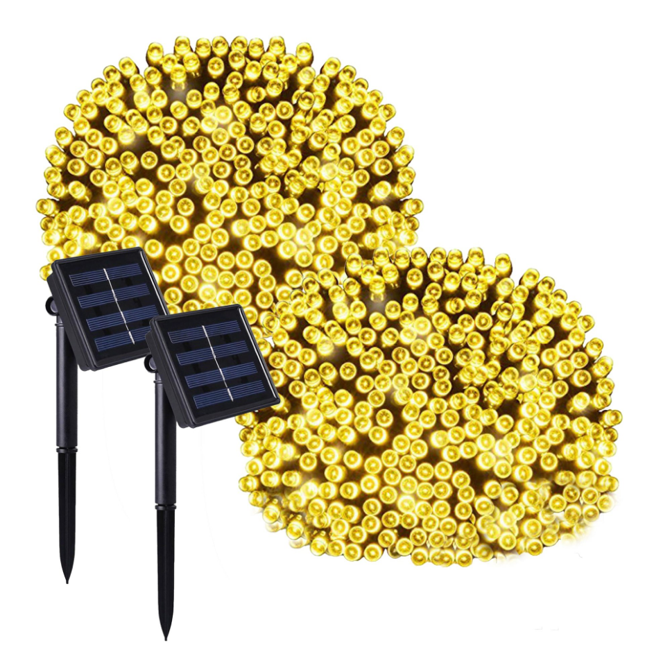 2 Guirlandes solaire YOGY WARM 200 LED 16.3M