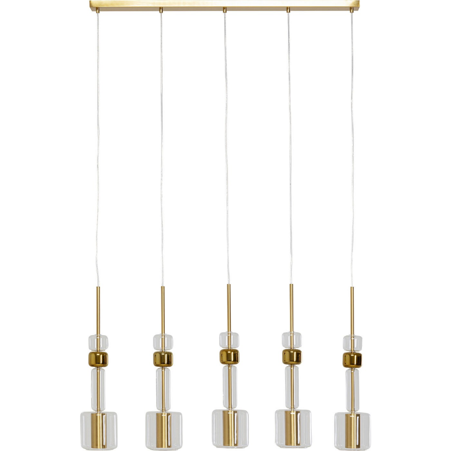 Suspension en verre et acier, CANDY BAR