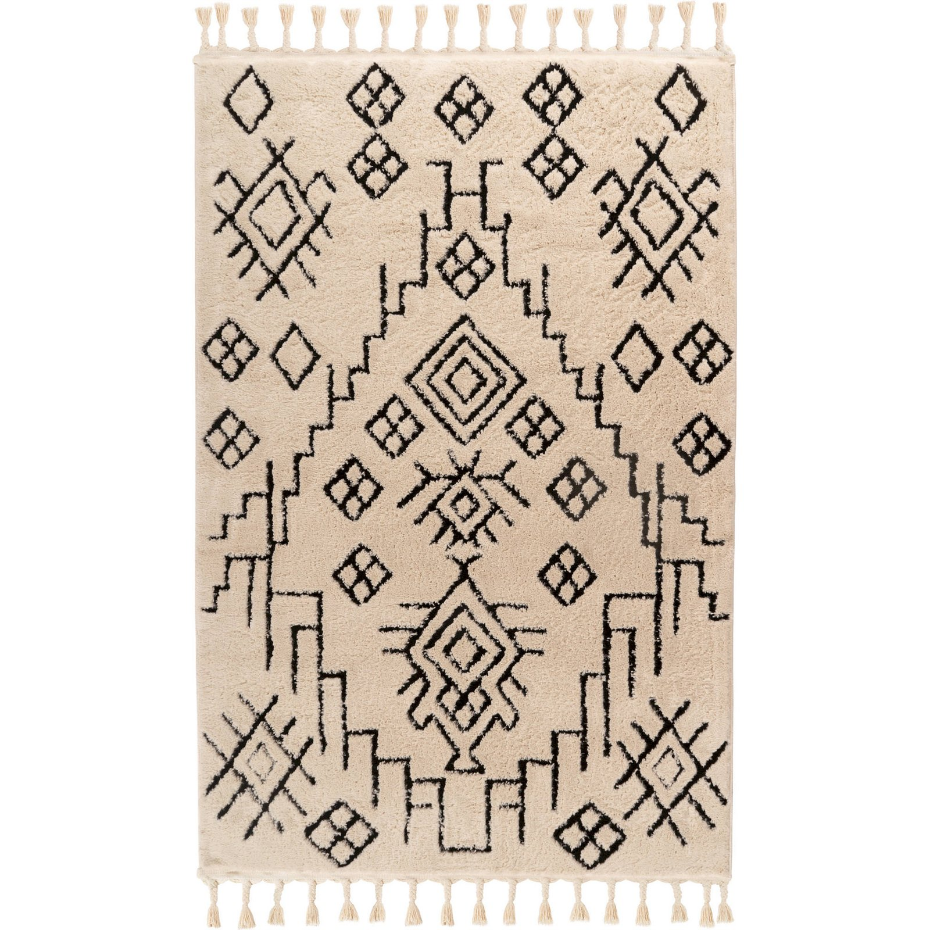 Tapis rectangulaire en polypropylène ethno