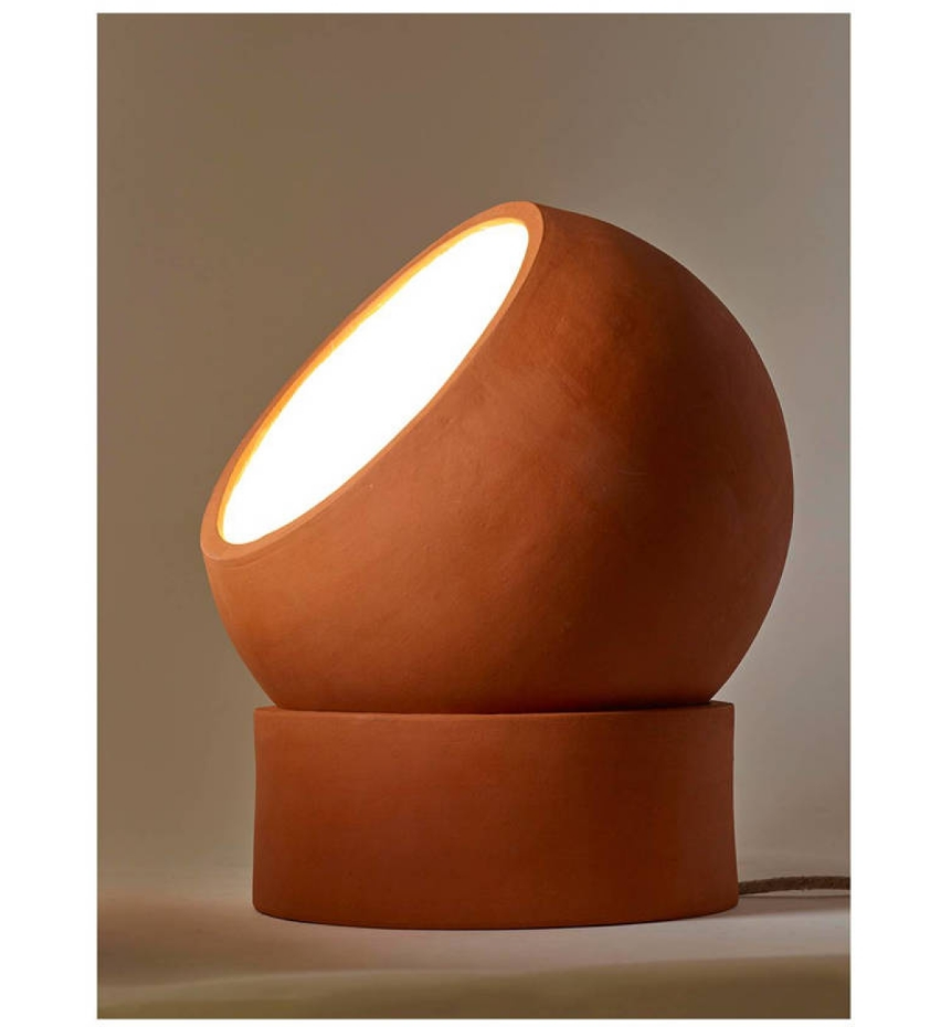 Lampe De Chevet Terra En Terre Cuite D31 Cm