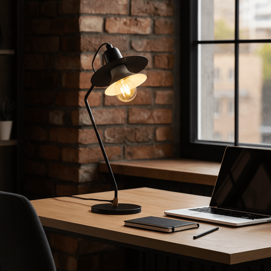 Lampe en acier, SPEAKER