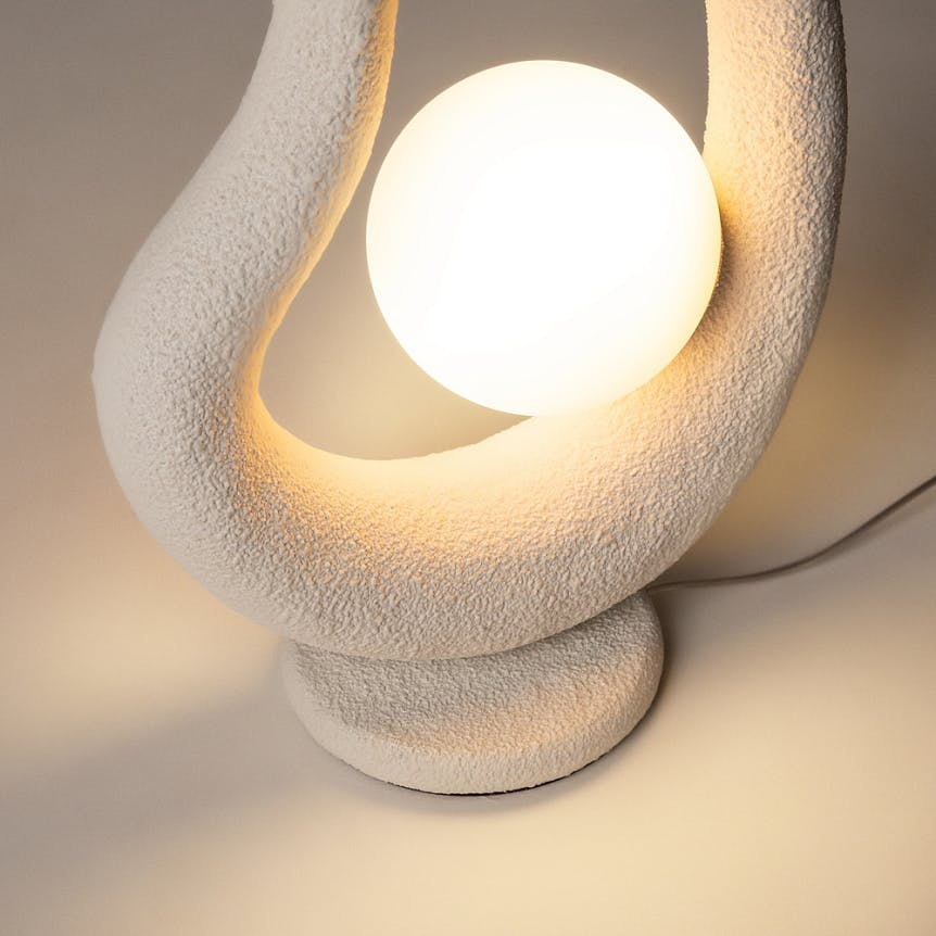 Lampe à poser organique 1 globe LULING