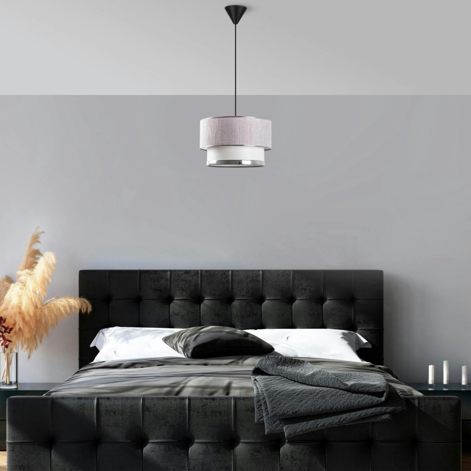 Suspension moderne - abat-jour en tissu ZURICH
