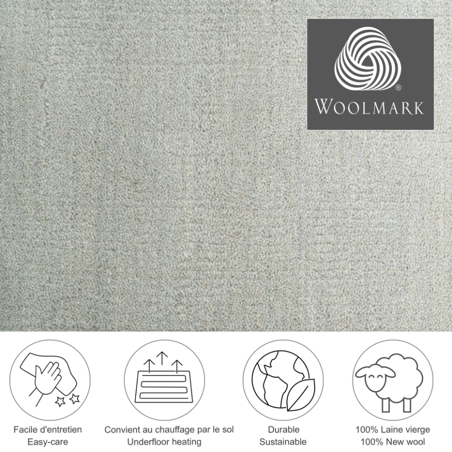 Tapis tissé main en couleurs vives et dégradé - Wool comfort