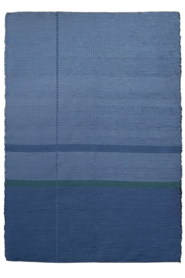 Tapis en fibres recyclées tissé à la main LEONOR