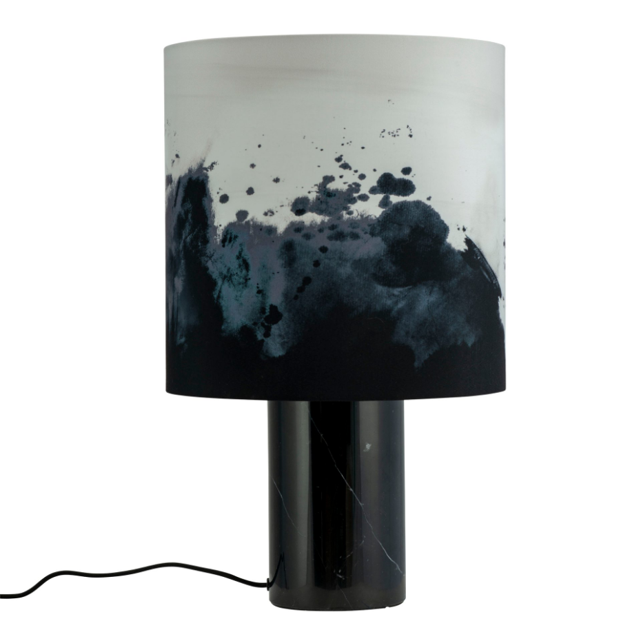 Lampe à poser en Marbre et Tissu MOLLY