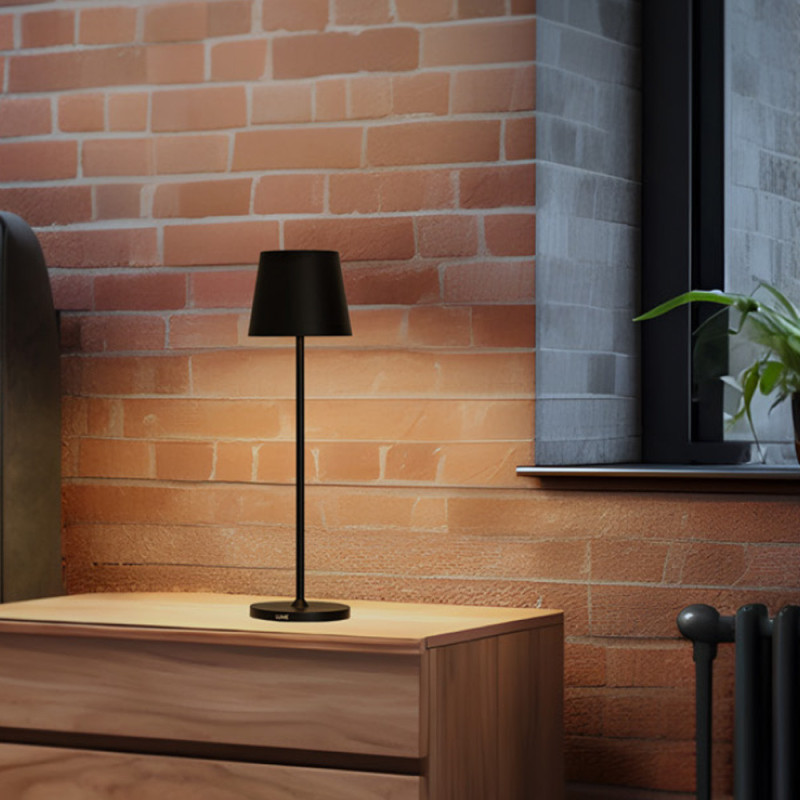 Lampe sans fil puissante extérieure Lume noir