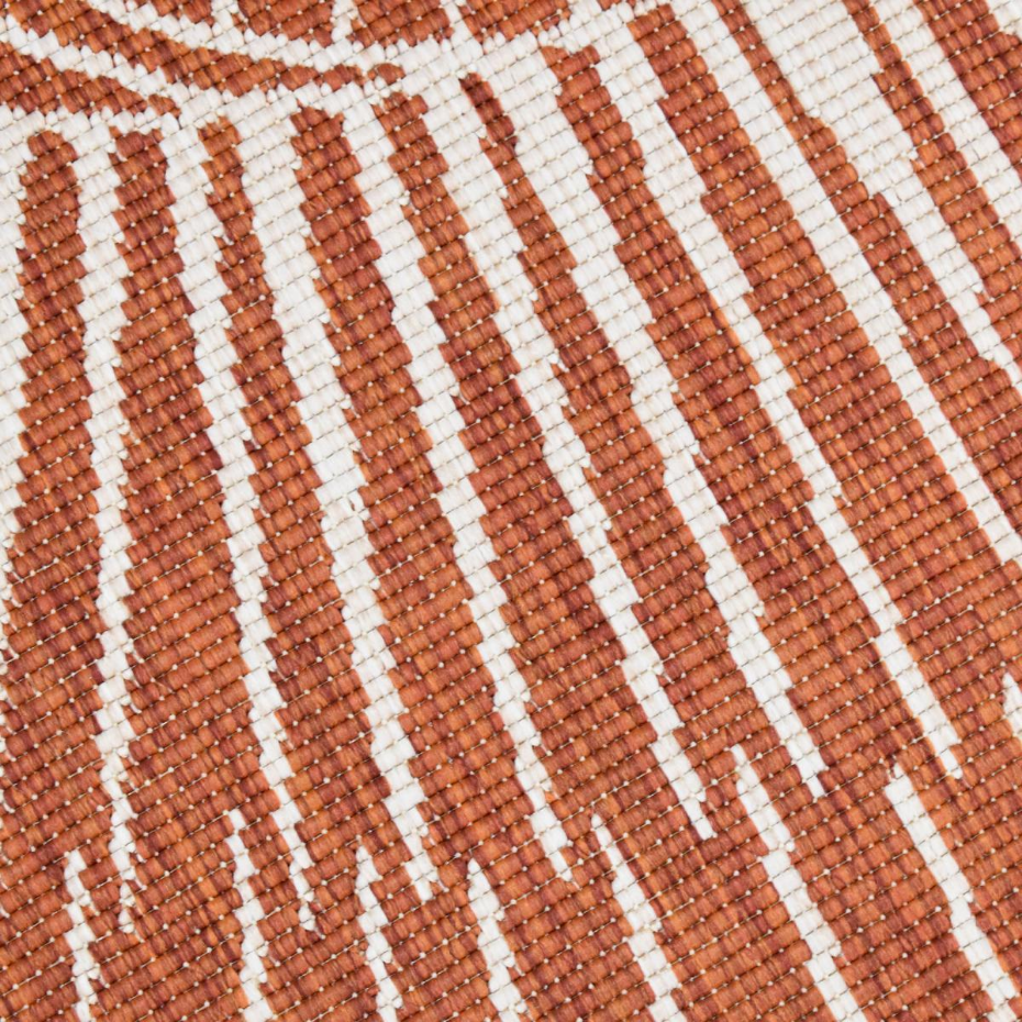 Tapis rond d'extérieur, kilim reversible LYN2 B ROND REVERSIBLE