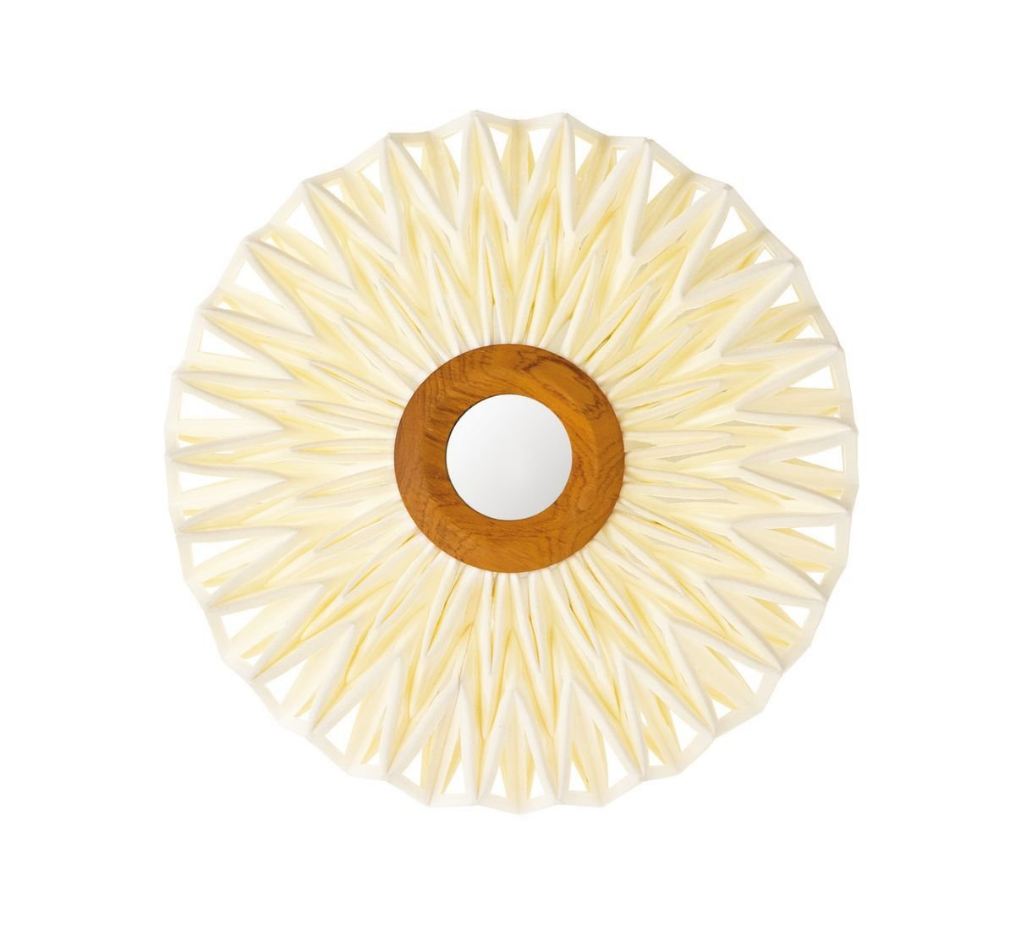 Applique en tissu cassé avec miroir