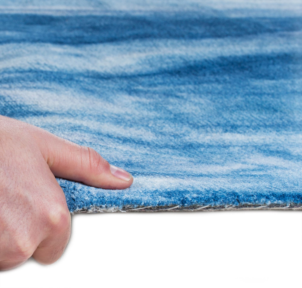 Tapis en viscose tissé main aspect vieilli - Shine
