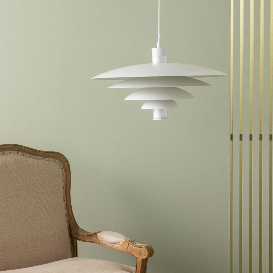 Lustre blanc D.50cm BOREAL