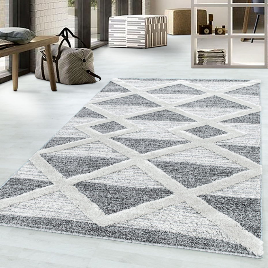 Tapis de salon bicolore à motif PISA