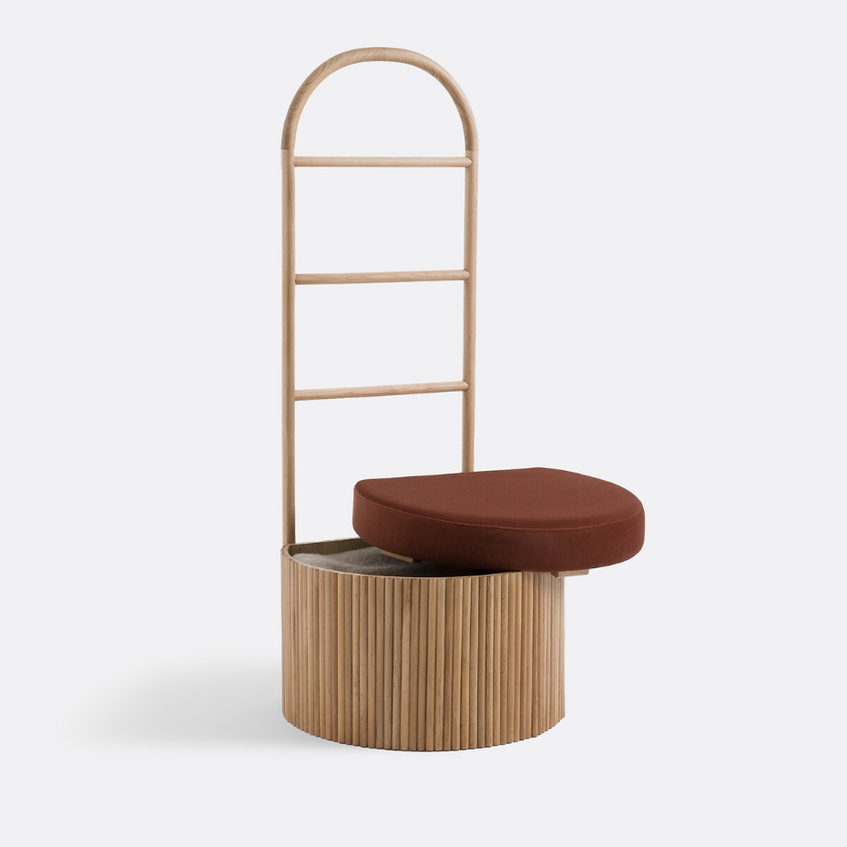 Valet avec coffre de rangement, Tindy