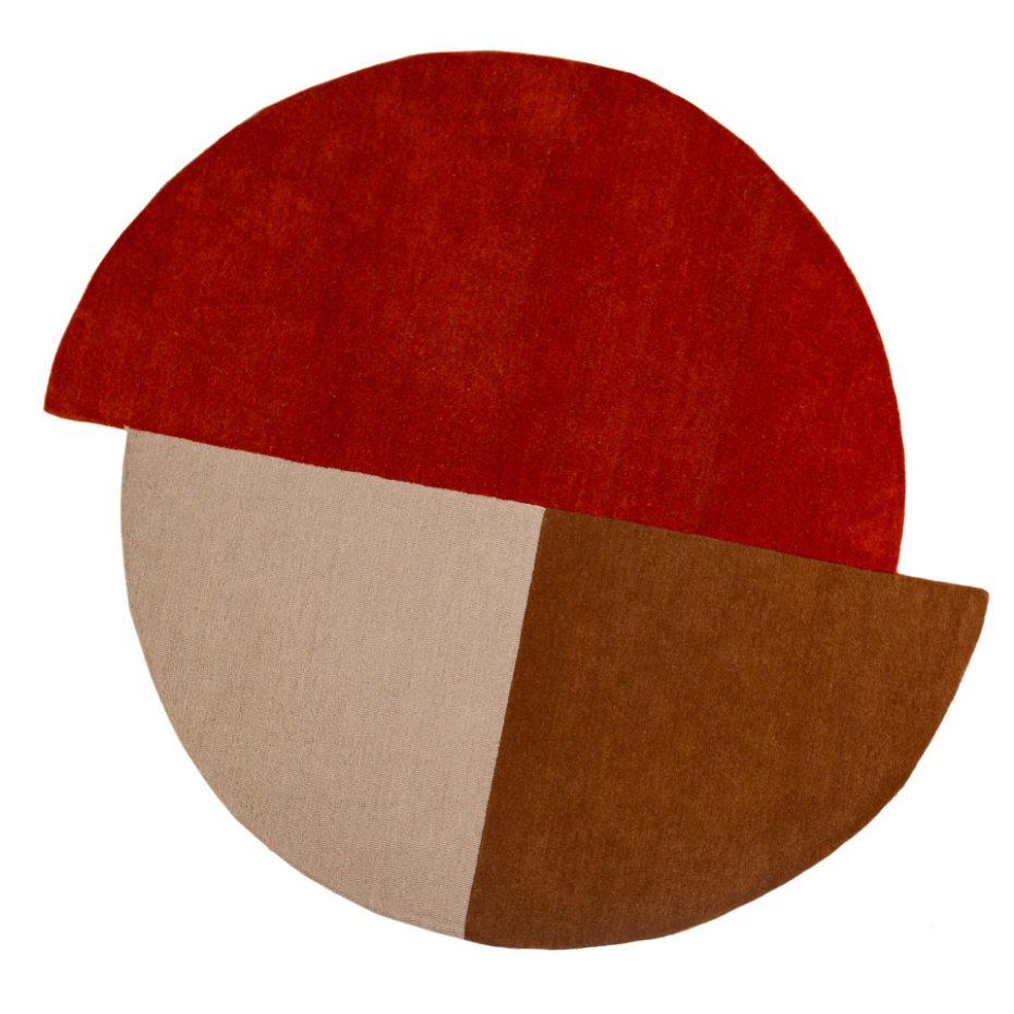 Tapis rond en laine BUTTY