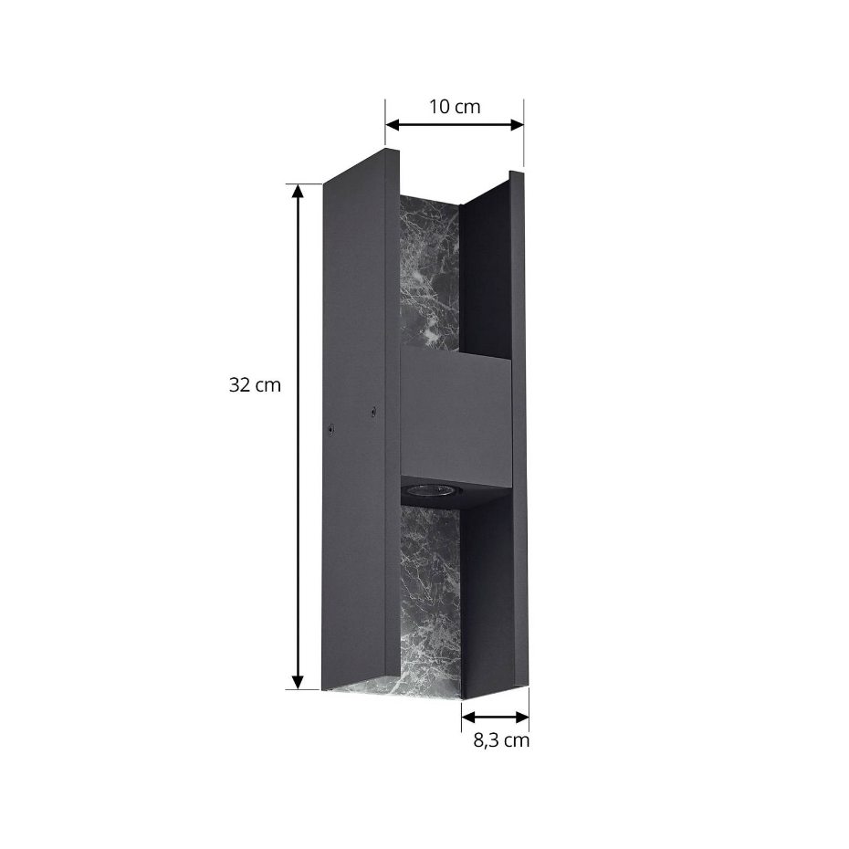 Applique extérieure en aluminium moderneLED